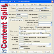 PDF Content Split screenshot